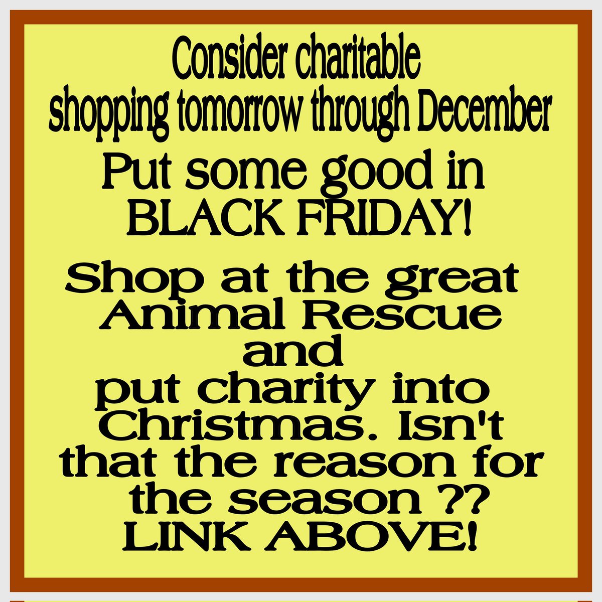 #Charity #Shop #Black #Friday
This is a GREAT store, Cmas ornaments are lovely; tons of different merchandise. Each purchase feeds 35 shelter dogs 🐕 
On Black Friday 65% off!!!!
Please share any purchases under comments! 
Shop Christmas here!!!!!
…e.theanimalrescuesite.greatergood.com
#RT