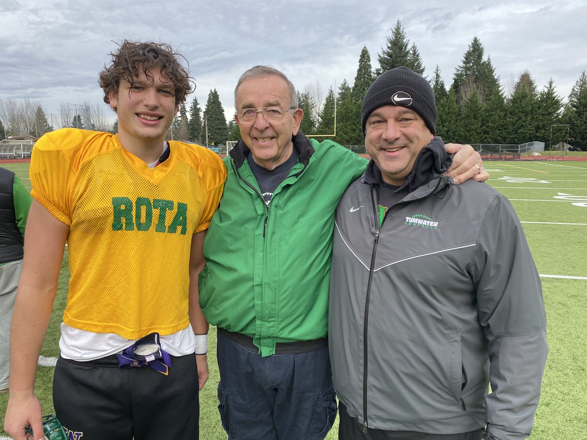 TimOtton's tweet photo. Thankful to see my Dad talking to the T-Birds on a Thanksgiving again, thankful I get to be a TBird with Ryan.   #bestpracticedayoftheyear https://t.co/7M7mKifKlf