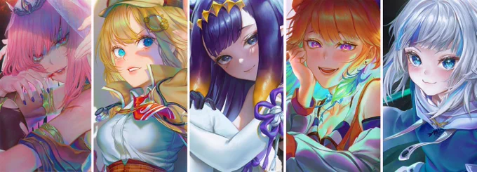Iridescent set preview  #inART #callillust #ameliaRT #ameliaRT #artsofashes 