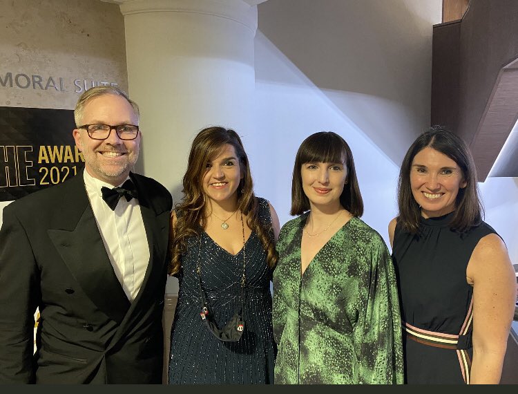 ruthven_tim's tweet photo. With my amazing colleagues, including the inspirational @leila_guerra, at the #THEAwards. Up for Business School of the year!#ImperialMeansBusiness https://t.co/mSKvkjkRRC
