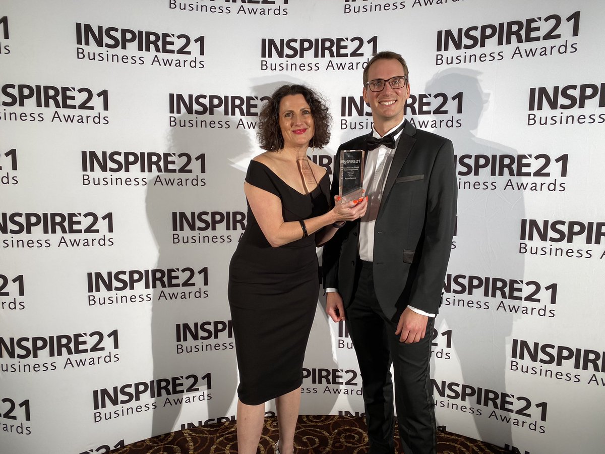 Winners of the digital technology award at the <a href="/Inspireawards/">InspireBusinessAward</a> are Basingstoke firm <a href="/razorsecure/">RazorSecure</a> #inspire21