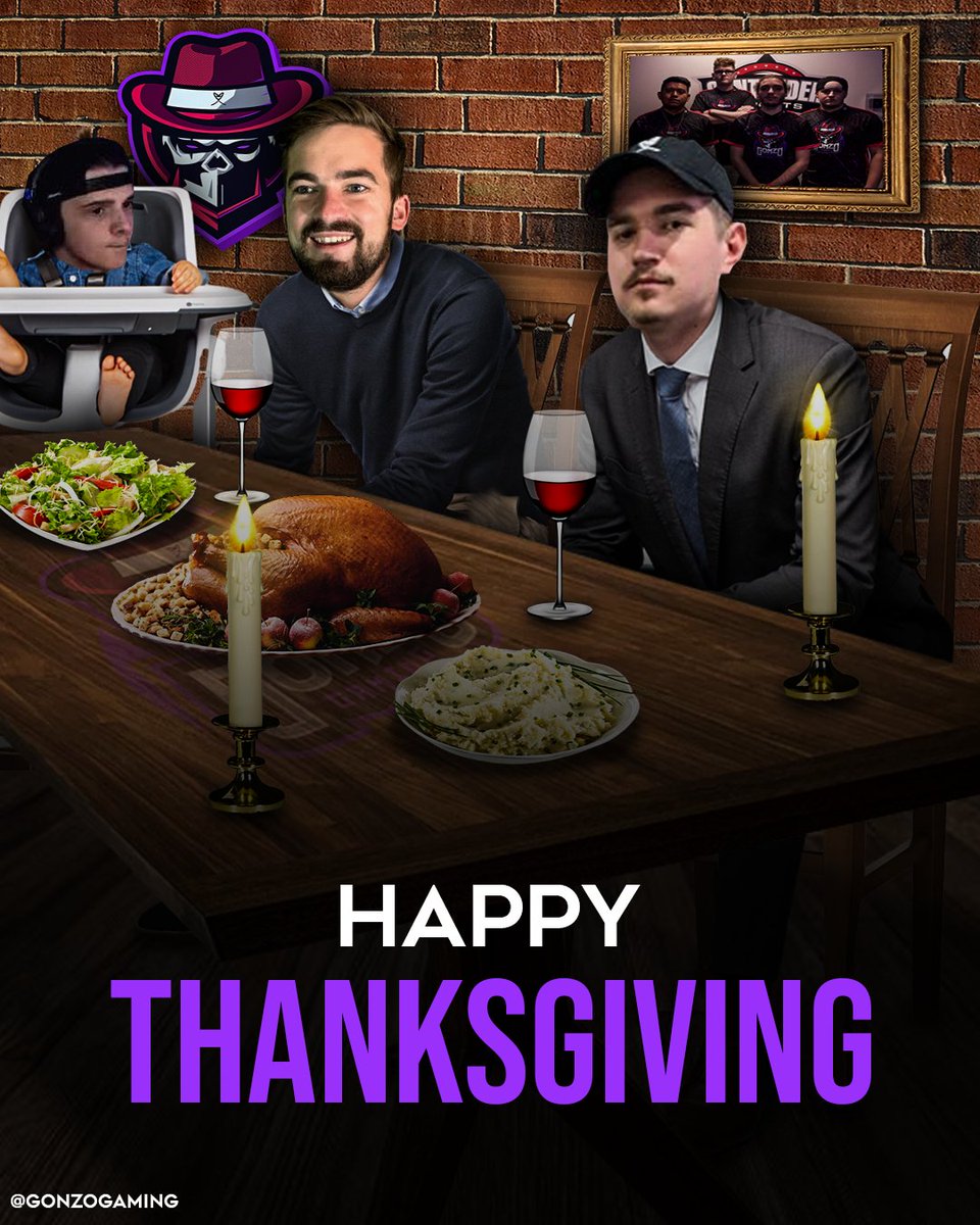 GonzoGaming's tweet photo. HAPPY THANKSGIVING!!!
#GGOnly https://t.co/PwPK3GHpVL