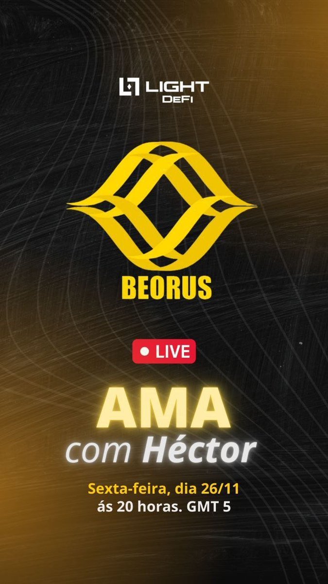 beoruscorp's tweet photo. Mañana en vivo y en directo con Hector Rodríguez @HectorARC92 encargado de la comunidad hispano hablante de @Light_DeFi 

Canal de #YouTube➡️https://t.co/2tfGerjBwn

#ASKmeANYTHING #altcoins #energyefficient https://t.co/EduUXYNqxS