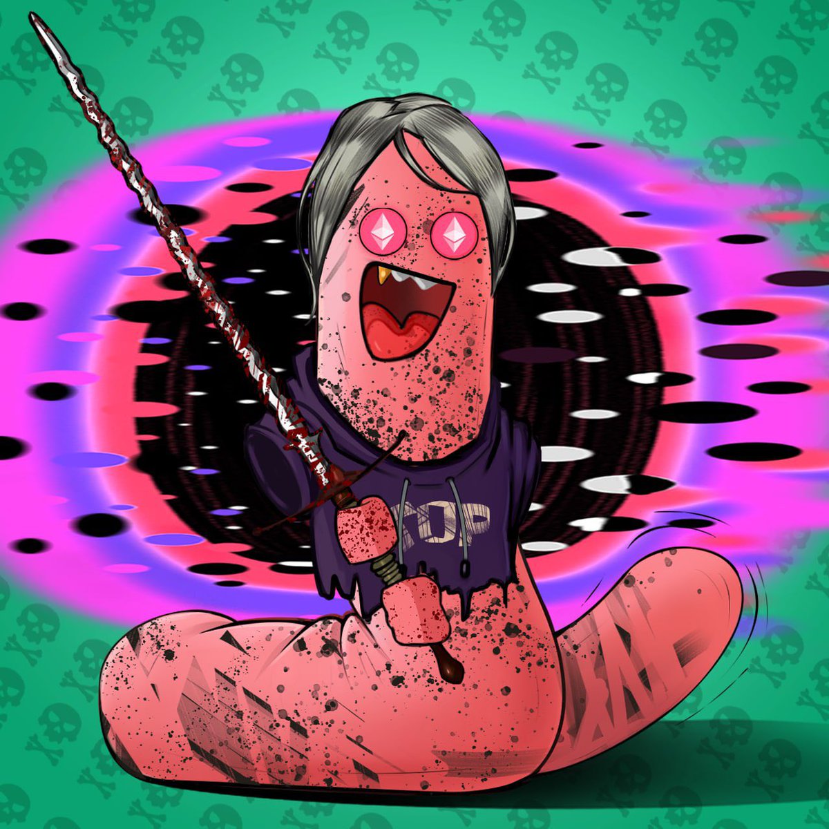 where did this mad worm come from??? 🪱🧐🤪
#NFT #NFTCommunity #NFTArtist #NFTs #cryptoart #Opensea  #madworms #NewNFT #nftcollector #NFTcollection #ETH #madwormsnft #hitman #NFTGaming #NFTGame #NFTartists