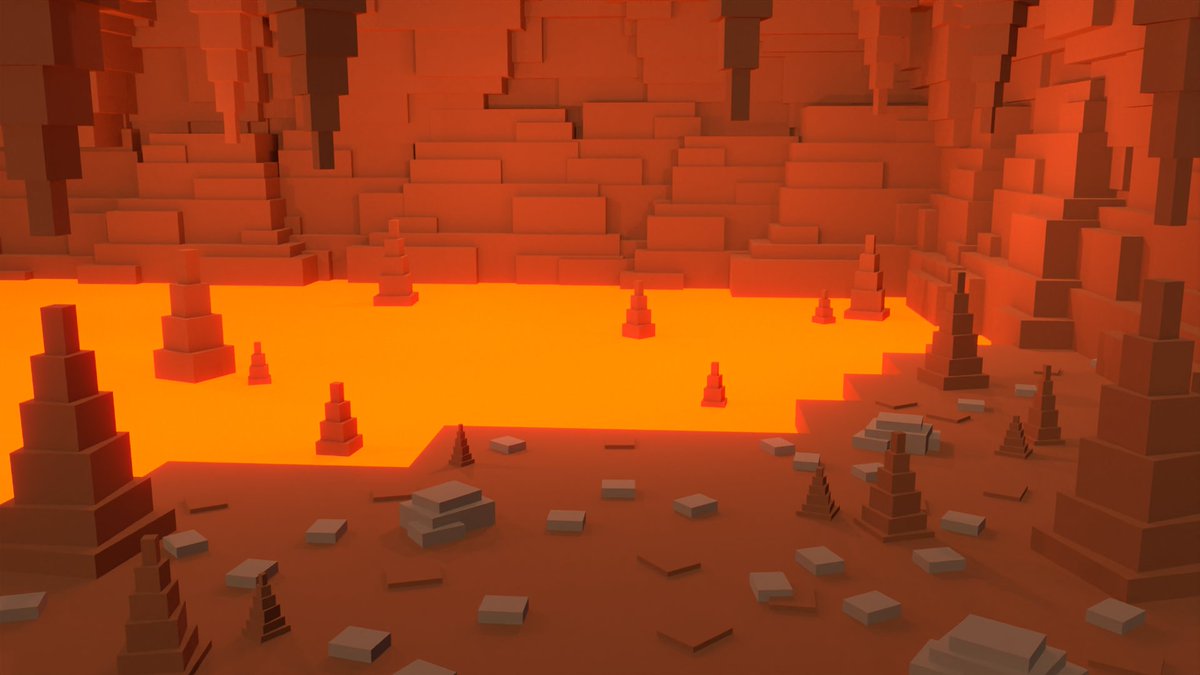 Dash_Bit's tweet photo. Work in Progress... ๐ฅ
#3Dmodeling #3denvironmentart #blender #lavalevel https://t.co/aeX9qQbQ4H