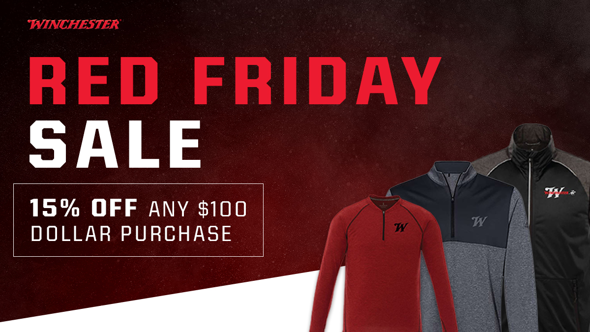 winchester's tweet photo. RED stands for Remember Everyone Deployed. To honor the brave soldiers serving our country, we wear a red article of clothing each Friday. 

To help celebrate, take 15% off any purchase of $100 or more by using code REDFRIDAY2021 (11/26 only) at https://t.co/Nn1v5RFuzu https://t.co/vOyJwK4OUh