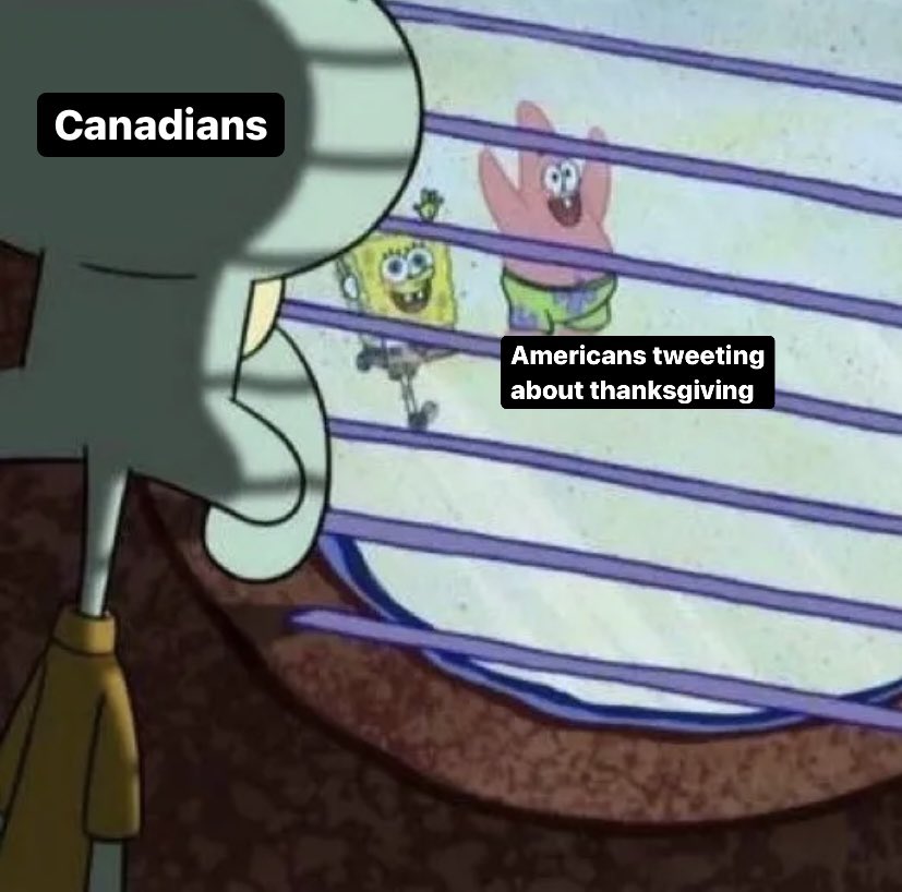 Squidward Looking Outside Window