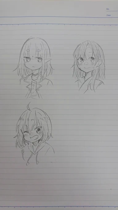 今日の落書き～「特に描きたいものが思い付かなかったから適当にオリキャラ描いた～」 