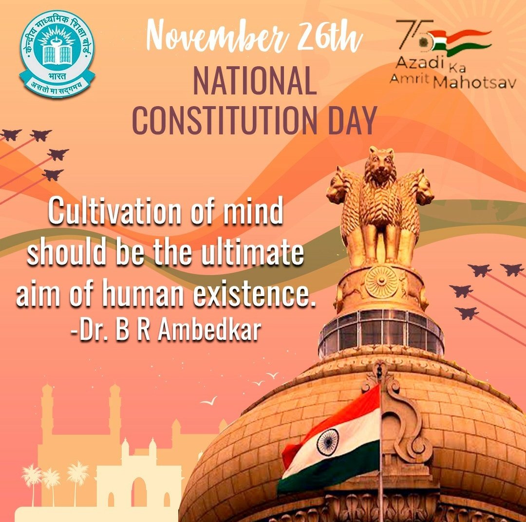 #CBSE #AmritMahotsav #nationalconstitutionday 
<a href="/dpradhanbjp/">Dharmendra Pradhan</a> <a href="/EduMinOfIndia/">Ministry of Education</a> <a href="/mygovindia/">MyGovIndia</a> <a href="/PIB_India/">PIB India</a> <a href="/PTI_News/">Press Trust of India</a> <a href="/AkashvaniAIR/">Akashvani आकाशवाणी</a> <a href="/DDNewslive/">DD News</a>