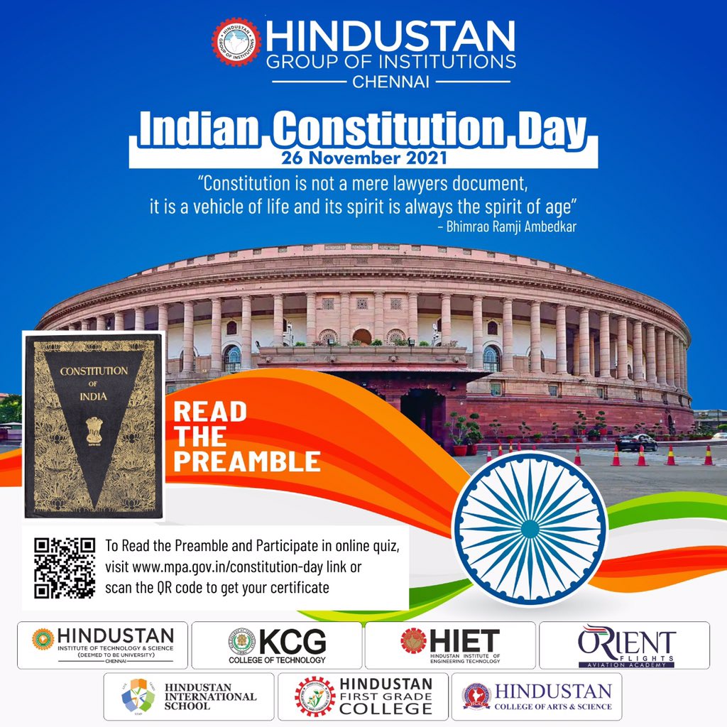 HindustanInter3's tweet photo. "Constitution is not a mere lawyers document, it is a vehicle of life and its spirit is always the spirit of age" @HindustanInter3 

#ConstitutionDay2021 #ConstitutionDay https://t.co/UqVRMJSF8L