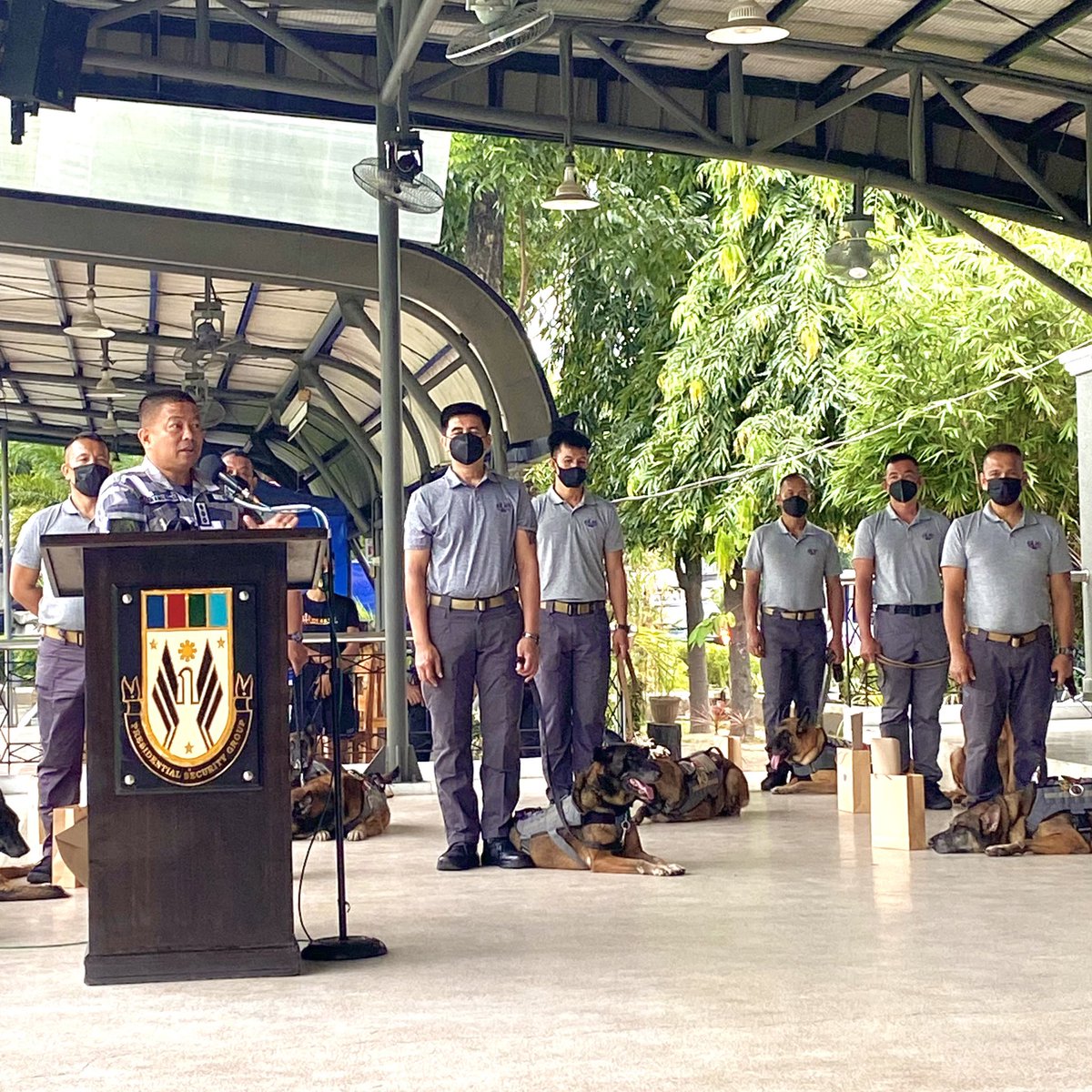 Congratulations and happy retirement to the Explosive Detector Dogs Betty, Brenda, Belick, Bosh, Carla, Cedric, Chito, and Coleen who served in the PSG for 8 years! 

Thank you for your service and loyalty! Have a pawsome retirement! #MilitaryWorkingDogs ♥️🦮🐾