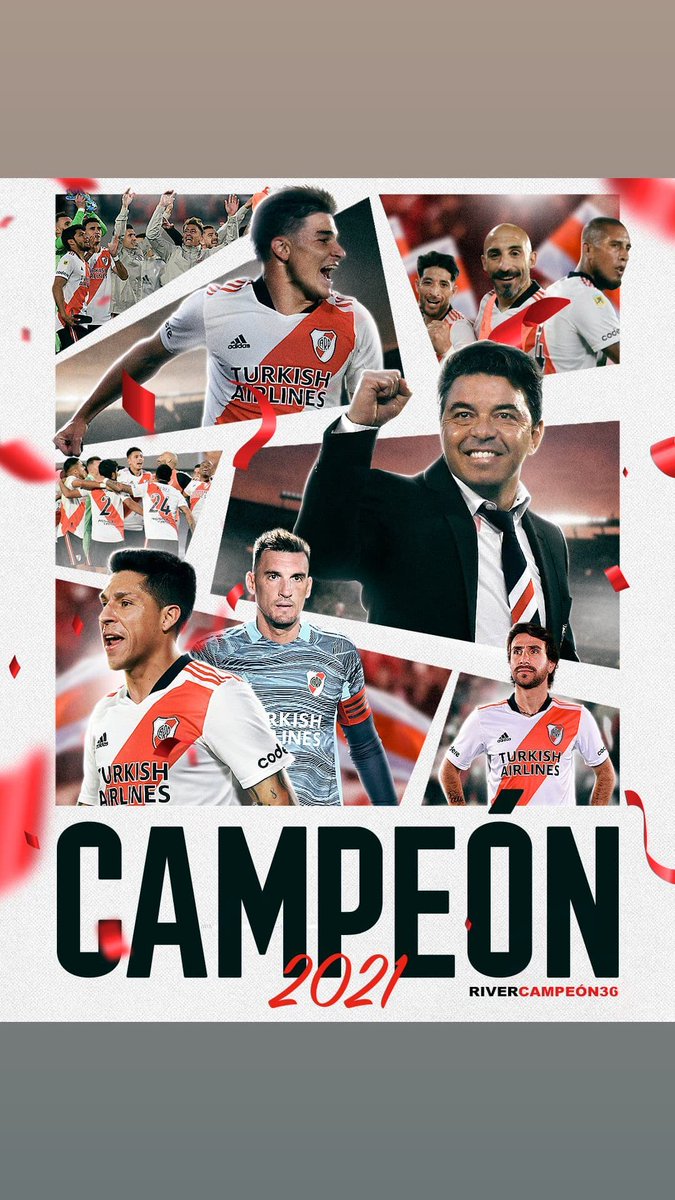 Un campeonazo. Un gran equipo. Con el sello #Gallardo a pleno. Qué lindo es ser de <a href="/RiverPlate/">River Plate</a> ⚪🔴⚪🐓♥🐔✔