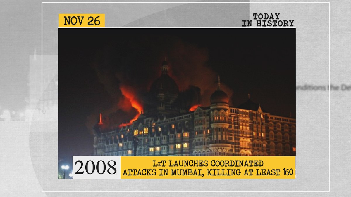 WIONews's tweet photo. #TodayInHistroy | 2008: LeT launches coordinated attacks in Mumbai, killing at least 160 https://t.co/j0Omv6zJSh