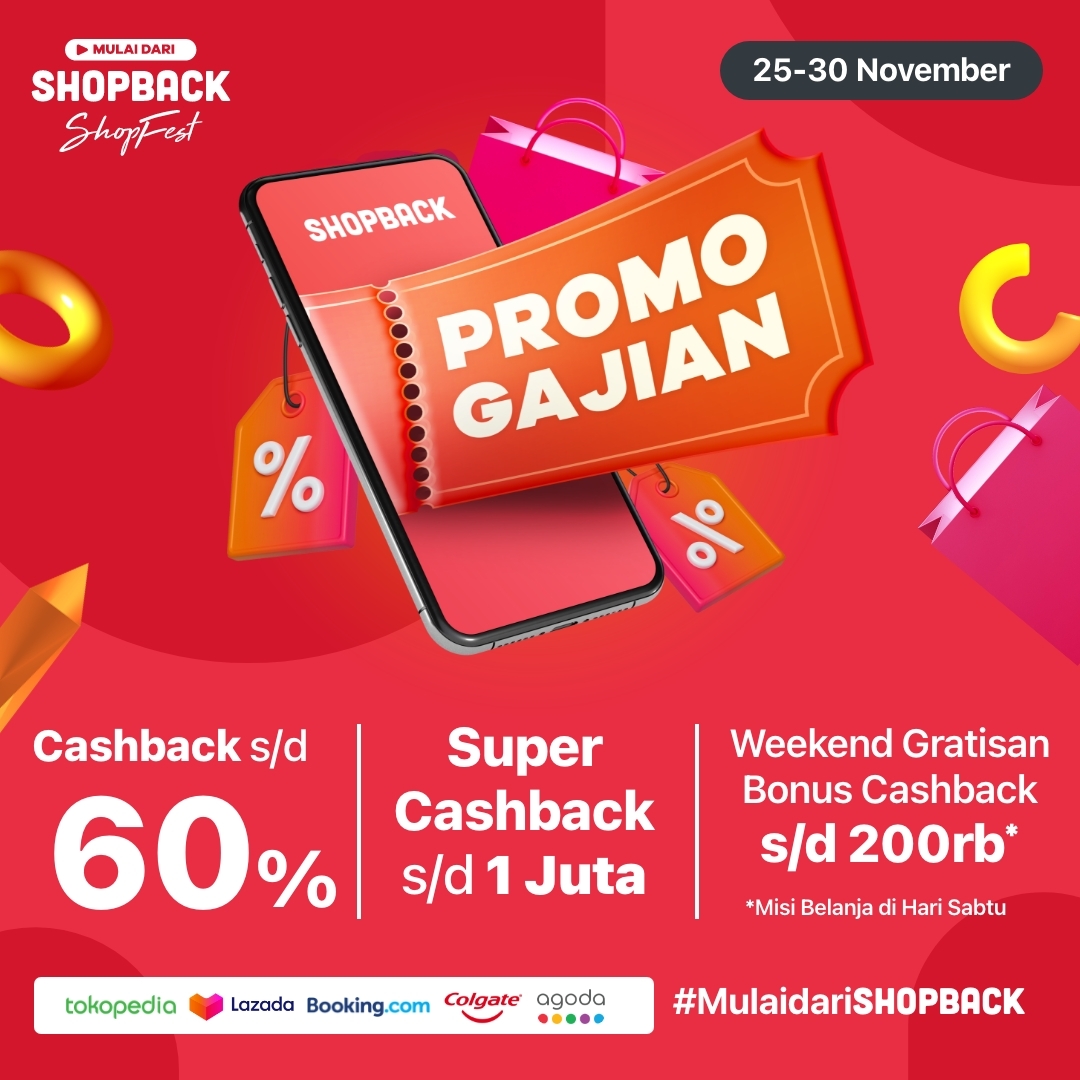 ShopBackID's tweet photo. Selamat hari Jumat ShopBackers! Mimin mau bagi-bagi total CASHBACK 100K nih! LIKE, REPLY dan RETWEET TWEET INI!
Caranya:
1. FOLLOW Twitter @ShopBackID
2. REPLY tweet ini dengan “#MulaidariShopBack” sebanyak-banyaknya, RETWEET & LIKE tweet ini yaa.
Cuma s/d 2 Desember 2021! https://t.co/TmBcQ8efGf