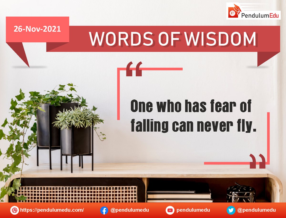 pendulumedu's tweet photo. Words of Wisdom
#friday #fridaymorning #fridayThoughts #fridayMotivation #fridayVibe #fridaymorningfun #motivation #motivationalquotes #dedication #staymotivated #powerofpositivity #peace #prosperity #pendulumedu https://t.co/ZUECRqyFuk