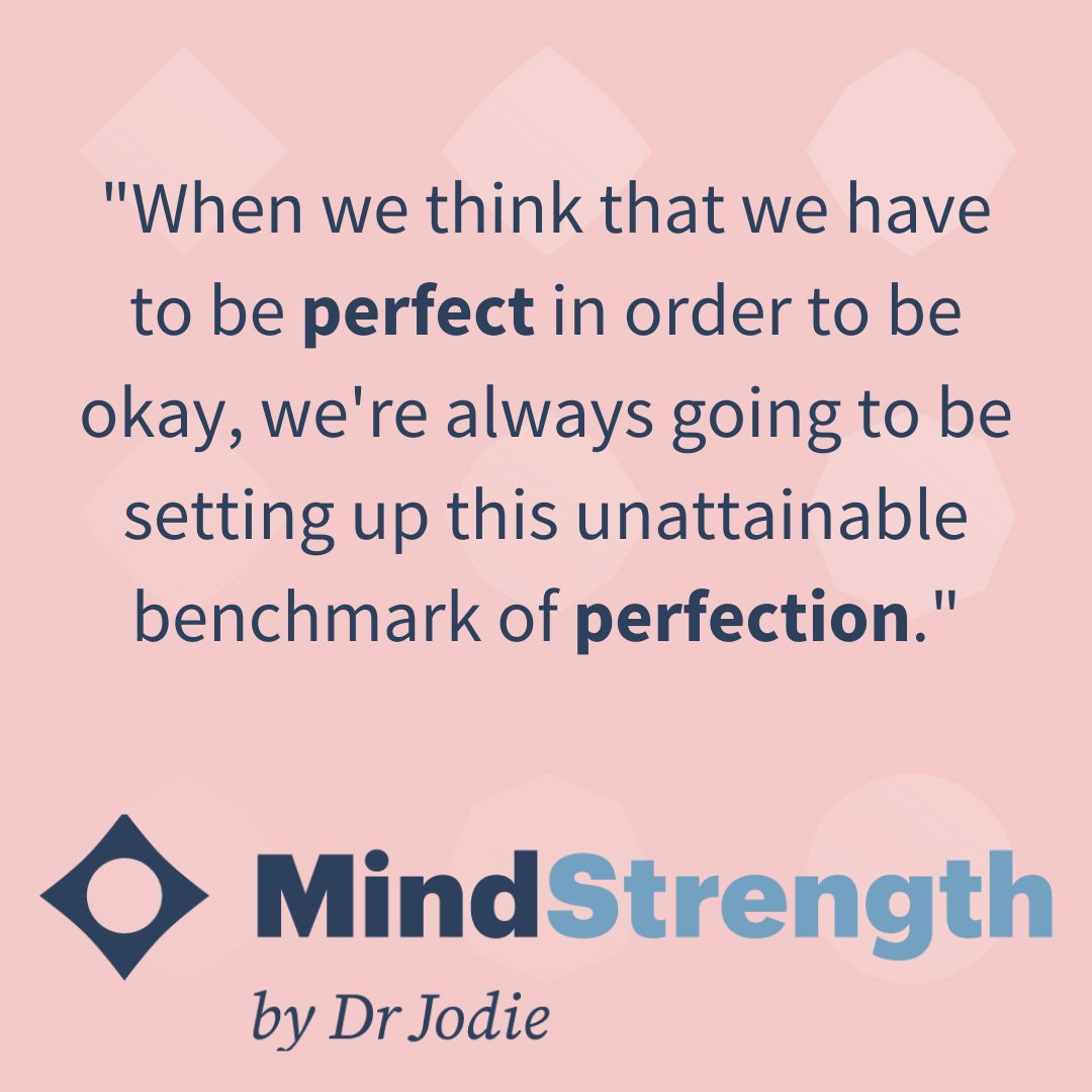 _DrJodie_'s tweet image. Don&apos;t set yourself up to fail. Perfectionism is unattainable. Imperfection is part of every single one of us - it&apos;s what makes us unique so let&apos;s embrace our imperfections!

#drjodie #mindstrength #mindstrengthmethod #anxietytoaction #imperfect #impostersyndrome