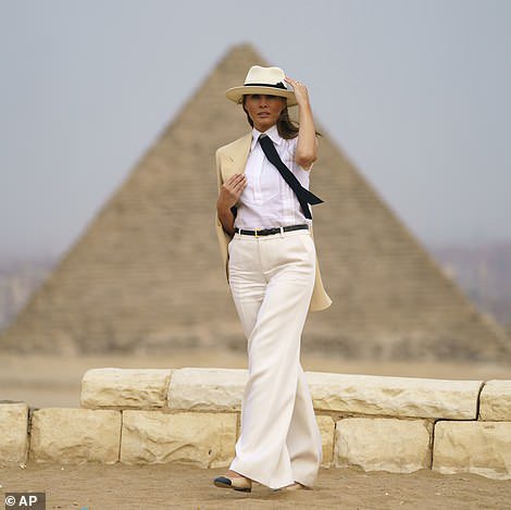NotHoodlum's tweet photo. Malaria Trump’s stay in Cairo during her trip to Africa cost taxpayers $95,050. A spokesperson said Trump was in Cairo for six hours and didn’t actually spend the night at the hotel. But, let’s talk about the VP’s cookware she paid for herself. https://t.co/WGkjyxF2V4