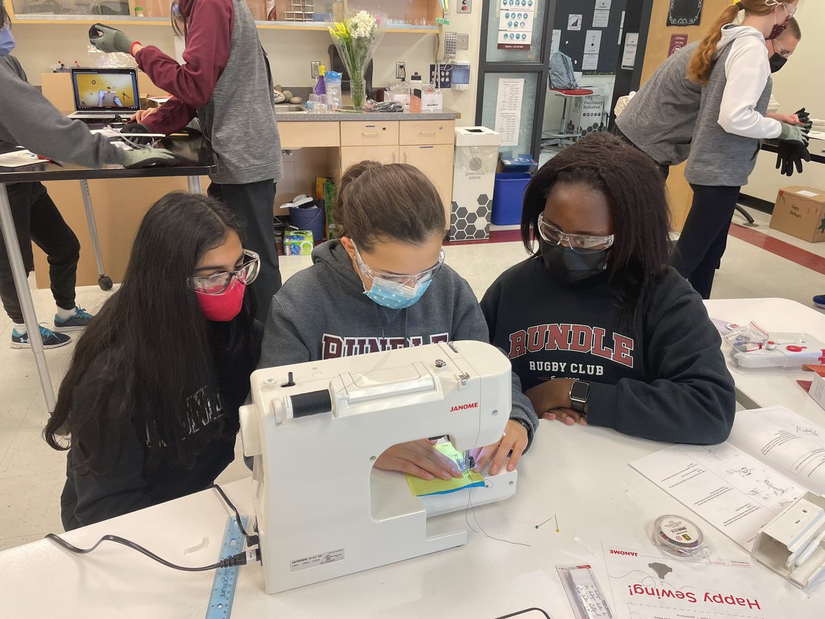 mslisacorbett's tweet photo. Practicing our skills for the @skillsalberta skills exhibition next week! We are engaged and so excited! #whatsarivet @RundleJrHigh #adventuresinstem #becurious #safetyfirst @Ms_Millette https://t.co/DLnOwJ7bxl