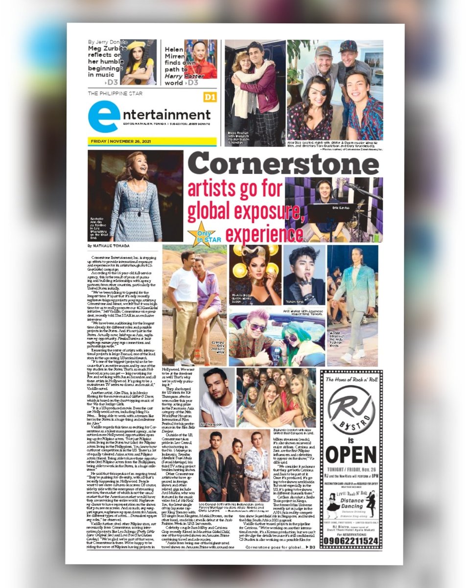From the Philippines, to the world! We bring world-class Filipino artistry across the globe, transcending borders and elevating Filipino talent to the international scene.

Thank you so much #PhilippineStar for making us your banner story today! 

This is #CSGoesGlobal! 🤍