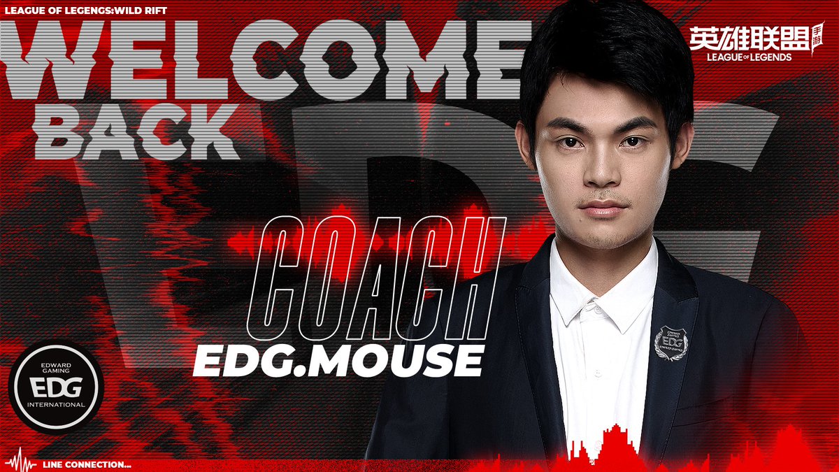 Edger Mouse Welcome back, EDG Mouse! Our former toplaner Mouse now comes back to ...