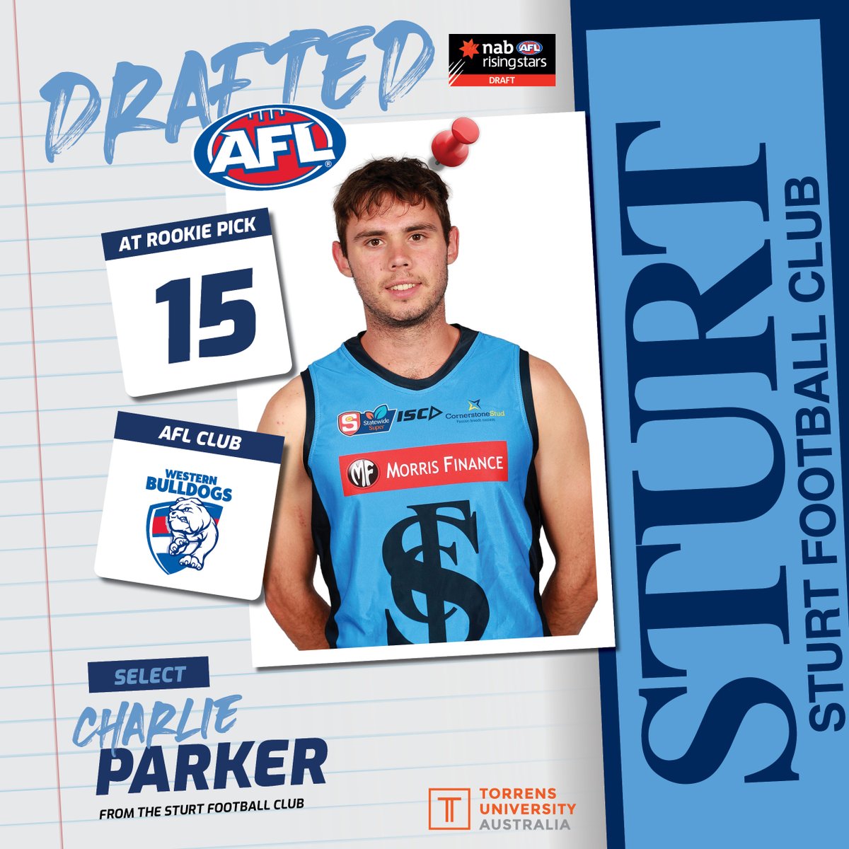 Charlie Parker's getting a chance at the next level 💪

He's heading to the Western Bulldogs 🐶