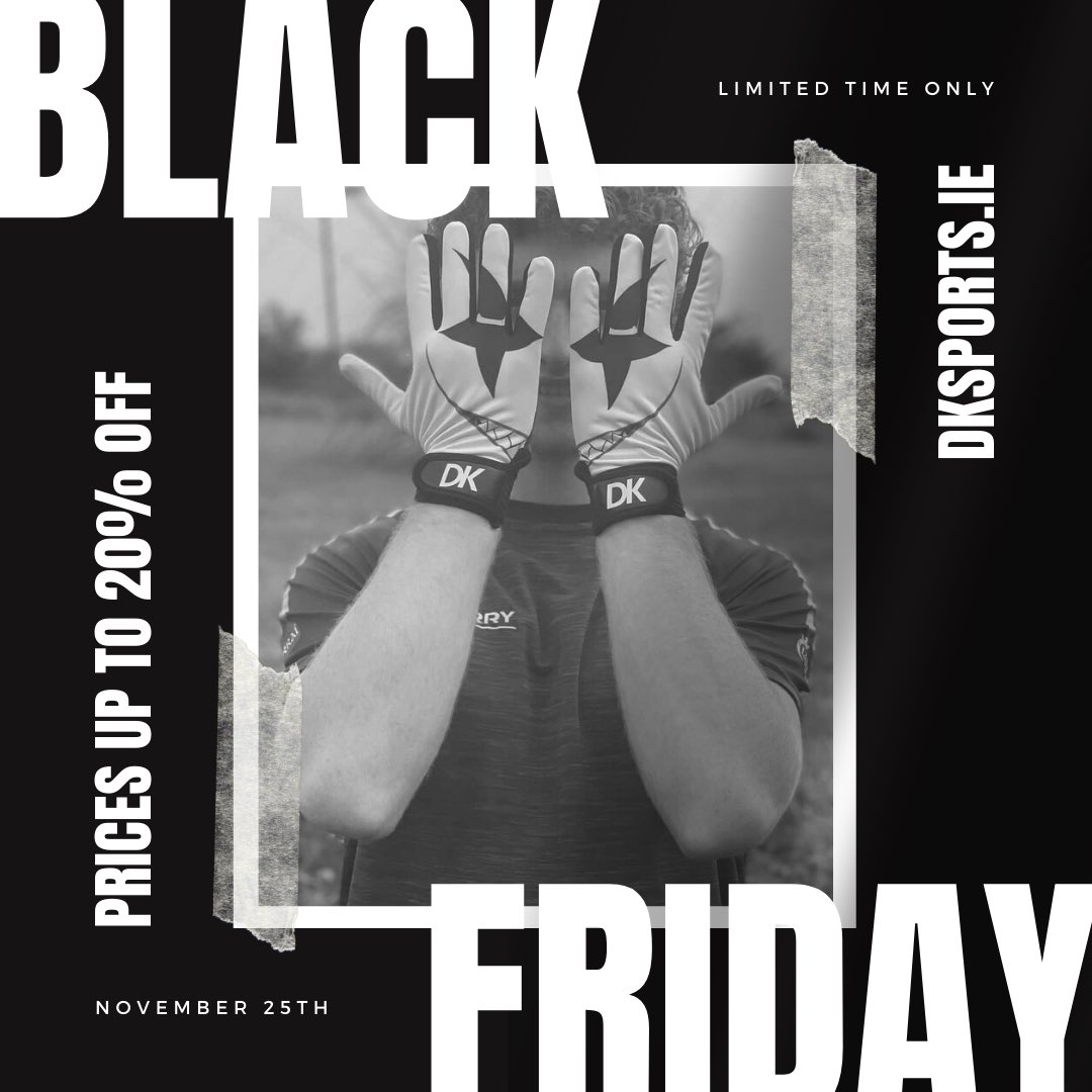 🚨 BLACK FRIDAY SALE 🚨 

Our Black Friday Sale is now live on dksports.ie with up to 20% of site-wide!