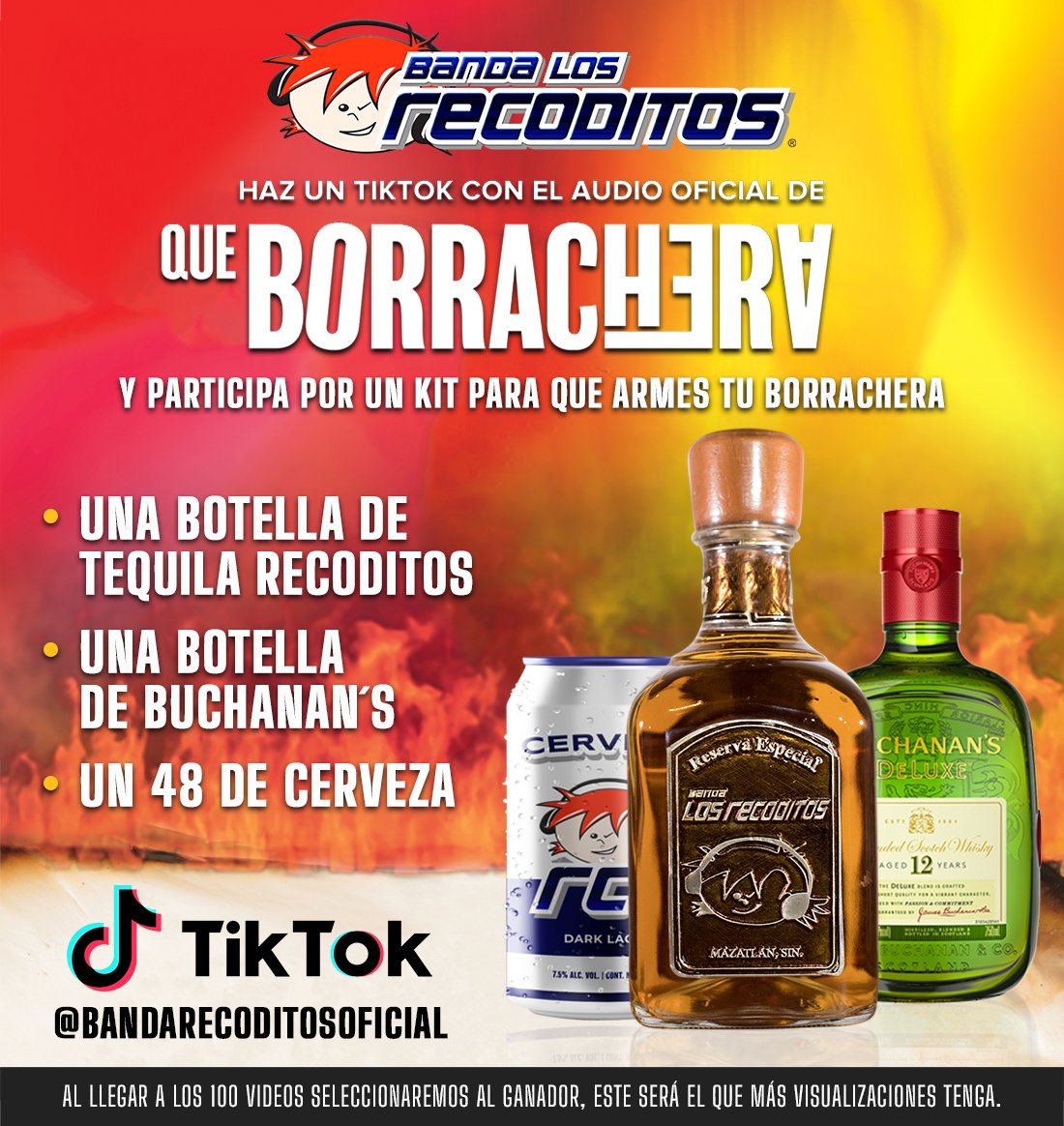 BANDARECODITOSS's tweet photo. 🚦Raza, aun pueden participar para ganarse una borrachera patrocinada por Los Recoditos. 

Solo jálense a @TikTokLatAM   y utilicen el audio de nuestro tema "Que Borrachera" y así de facil están participando. 🍻👉 https://t.co/IEyJtWxqoT https://t.co/VGu3IBivz6
