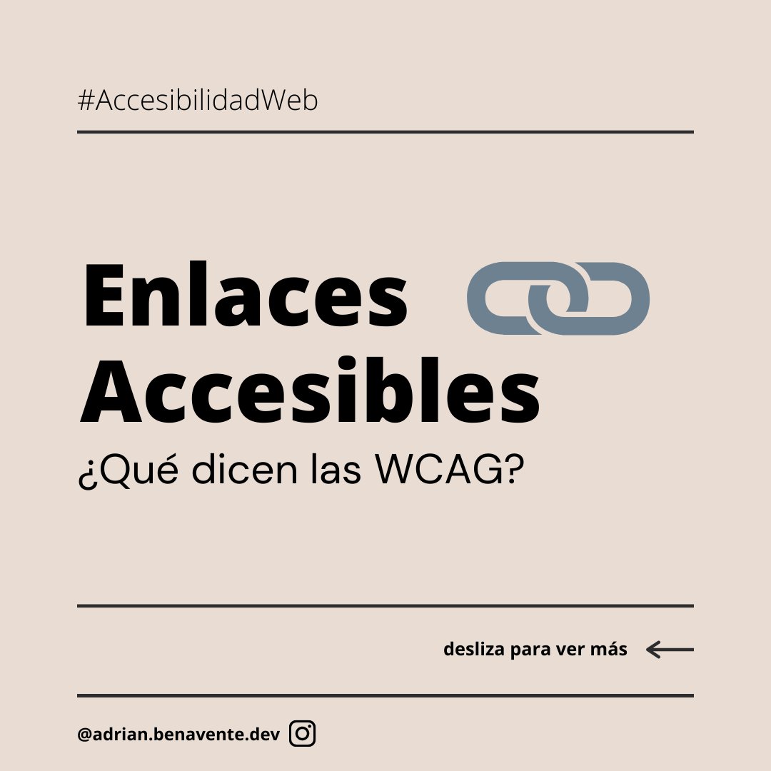 fenavente's tweet image. ¿Son accesibles los enlaces de tu sitio web? Para asegurarte, chequeá que se cumpla el siguiente criterio. Seguime en este hilo. #AccesibilidadWeb #a11y #a11d #Accesibilidad #AccesoUniversal #WebDevelopment #DesarrolloWeb #FrontEnd
