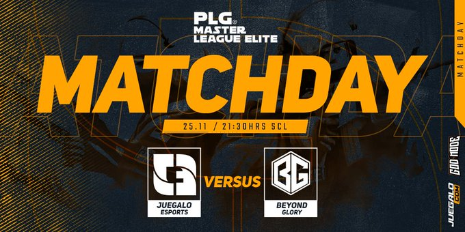 ¡Hoy tenemos <a href="/PLGamerscL/">Pro League Gamers cL</a> Masters 2!

🇨🇱🇦🇷<a href="/JuegaloEsports/">Juegalo Esports</a>🆚🇨🇱<a href="/beyondglory1/">beyondglory</a> 
🕒21:30 hr🇨🇱🇦🇷 
🏆Final del lowers bracket

📺twitch.tv/plgamerscl