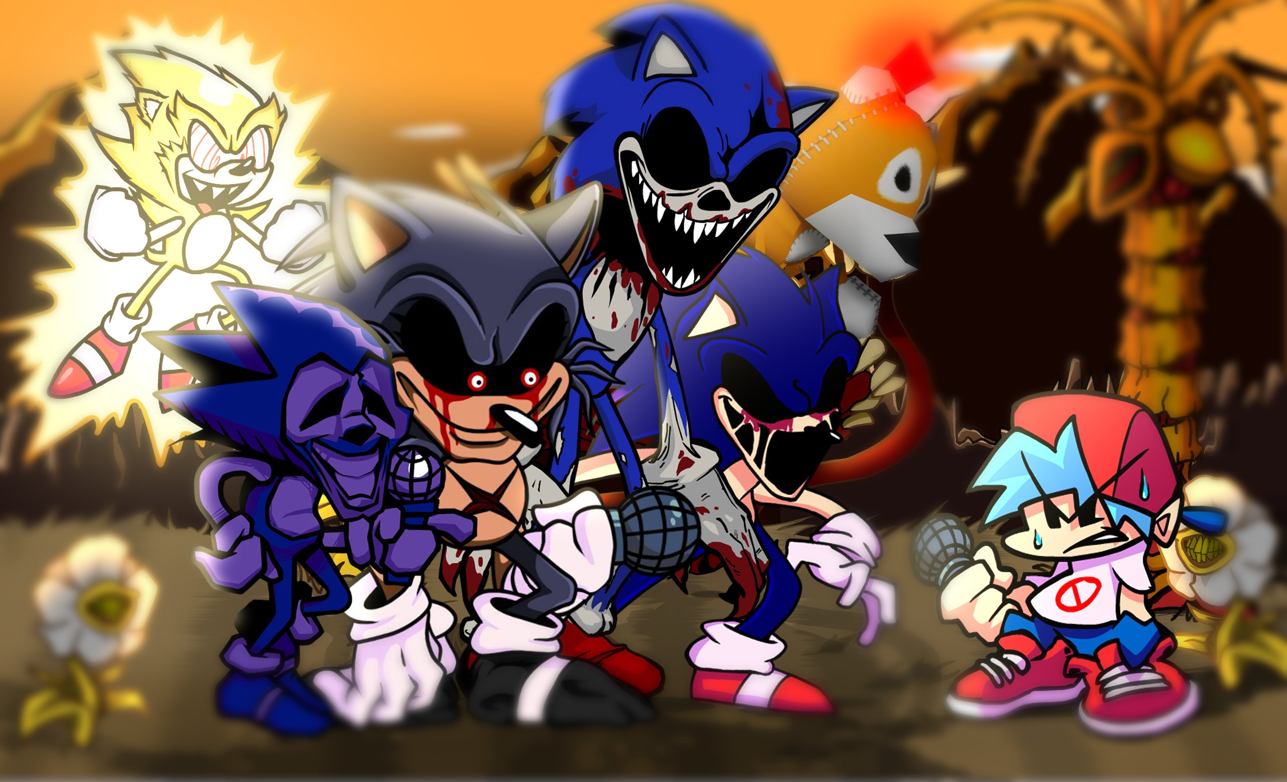 FNF Vs. Sonic.exe: You Can't Run - miso