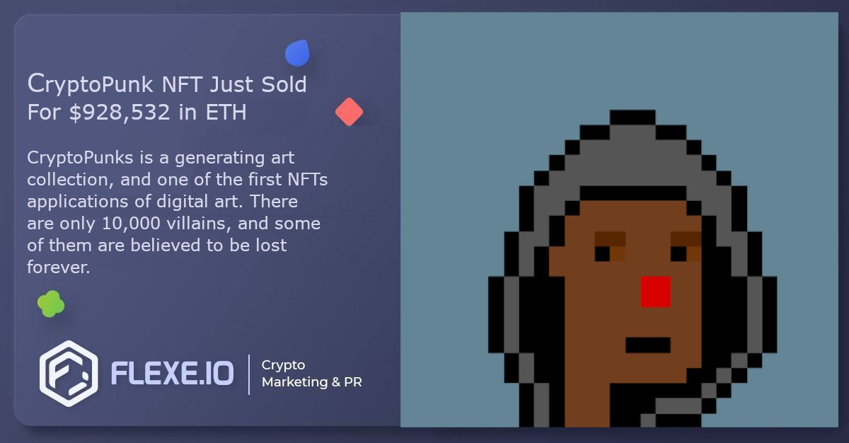 Flexe_io's tweet photo. 👉 CryptoPunk NFT Just Sold For $928,532 in ETH 👇
✔ CryptoPunk #5169 sold for 217 ETH ($928.532). The value of CryptoPunks is determined by Punk attributes, with hoodie, beanie, and pilot helmet attributes being the most sought after.
https://t.co/sPN0sFkDoo
#flexe, #nft https://t.co/wpa538D3Fp