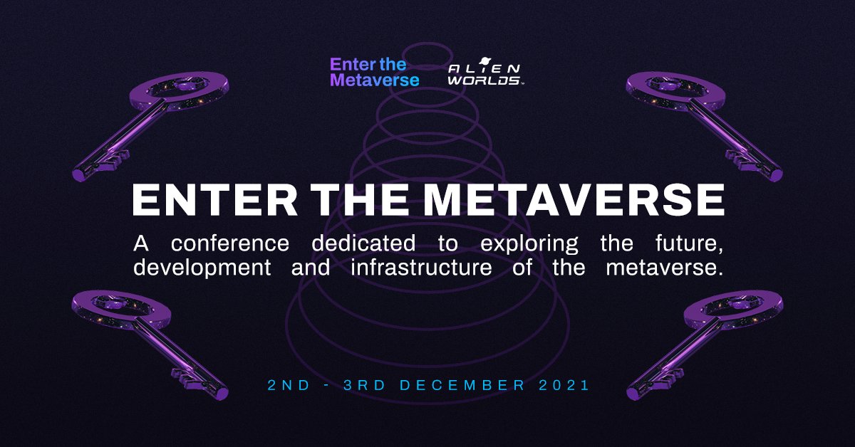 AlienWorlds's tweet photo. 👽📢Next week, we partner with @TechCircus_ for "Enter the Metaverse"! 

👾❗We are excited for this deep dive into the #metaverse ecosystem fast emerging!

🎁We are giving away #FREETICKETS RIGHT NOW to the first 5 people who:

-Retweet this Tweet AND 
-Comment "MetaversalAlien" https://t.co/VYhNuJDhJf