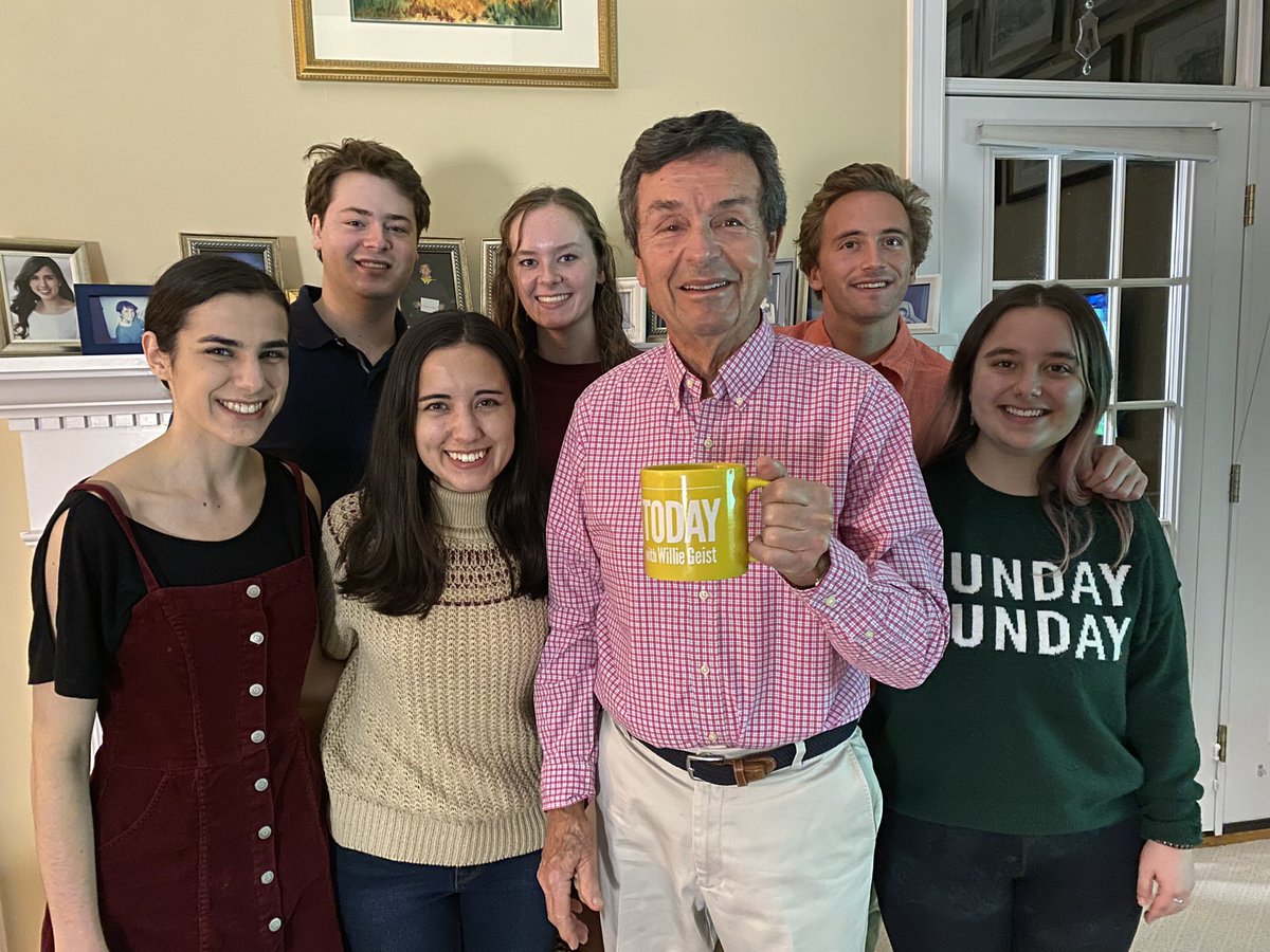 .<a href="/WillieGeist/">Willie Geist</a> Joe from Vienna VA with his grandkids with us 81st birthday mug. #sundaytoday