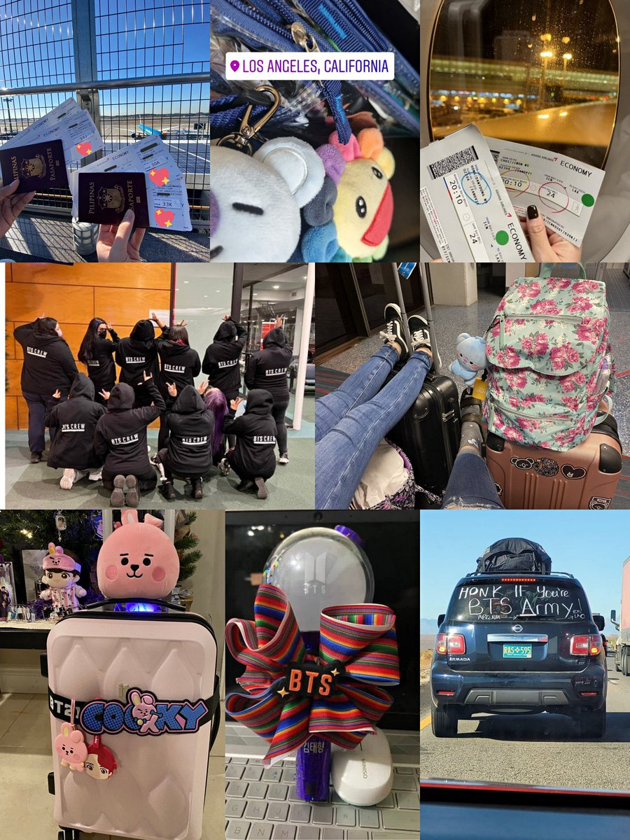 minnieeswan's tweet photo. Enjoy your trip, have fun, give a lot of love to the boys, they are getting closer to meeting again after two years. 
 I PURPLE YOU ARMY. 💜
 #HaveASafeFlightARMY @BTS_twt https://t.co/7LIx5Fb8mN
