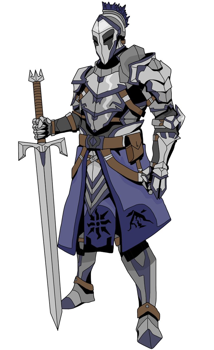 NAVART_'s tweet photo. House Tarquin built much of their wealth off of the rich ivorite seams beneath their keep, White Mountain.  Their knights' armor is plated with this decorative material, giving it a pale, smooth sheen.
#art #writing #worldbuilding https://t.co/0O4Dk9uLR6