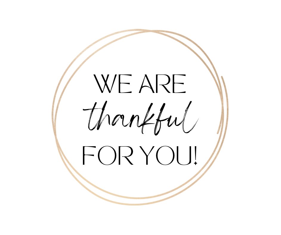 We hope you enjoyed your day surrounded by family and friends. 🦃❤️