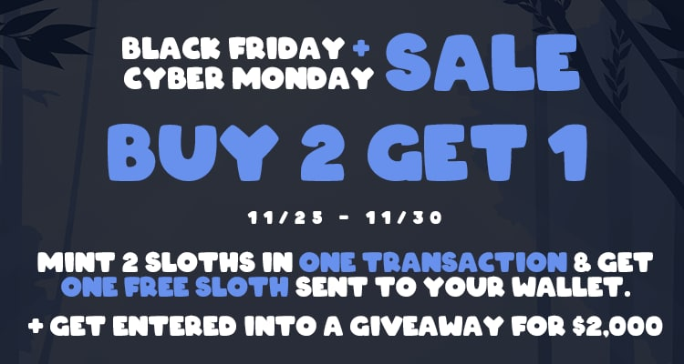 Crypt_oKeeper's tweet photo. BSC NFT FRENS @SluggishSloths got the holiday spirit. There's also a lottery for mints up to 25% so lot's of ways to win (on top of those mint rewards) #BSCNFT #NFTs #NFTCommmunity #SluggishSloths @kokid951 @CRYPTOCHARlZARD @CometCalls @Taylor_Musk @gusba89 @500XGems @_doncryptoo https://t.co/DRb9Fpjpn9