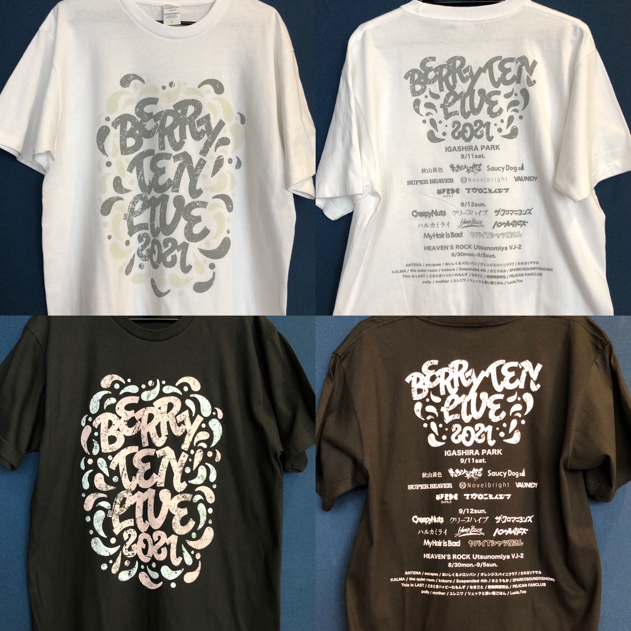 クロマニヨンズ　ライブフォトTしゃつシャツ クロマニヨンズ ヨシオTシャツ うちわ 風鈴 白 夏 フェス 期間