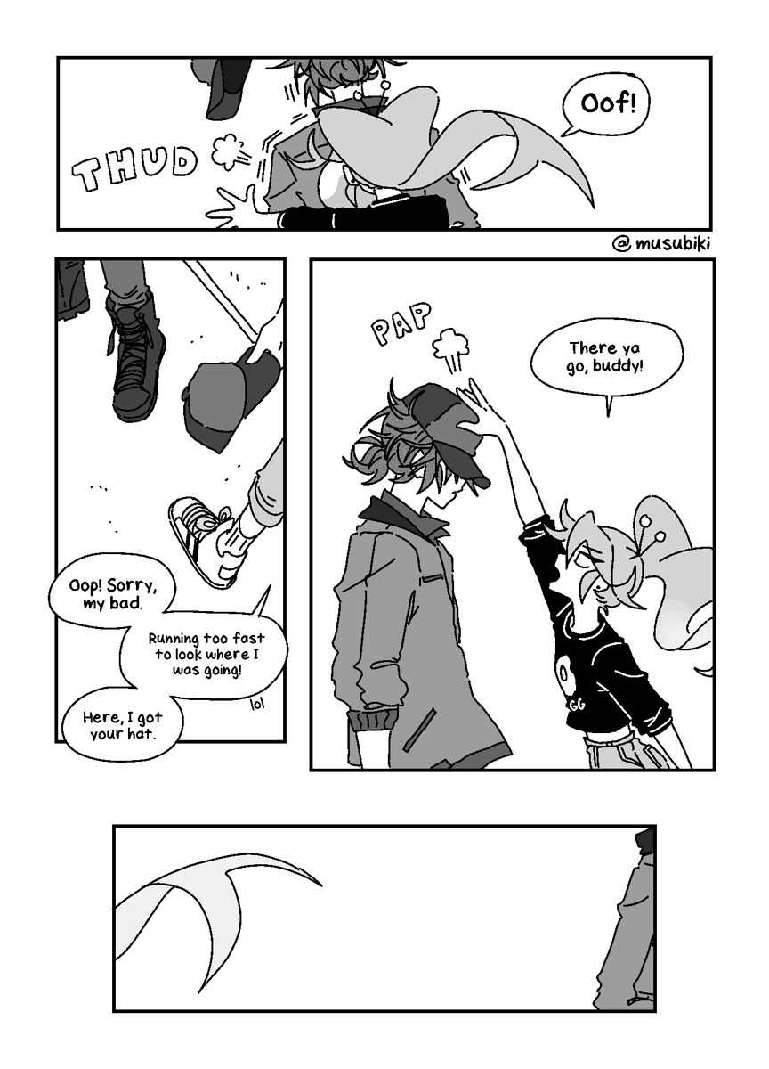 oc] his thoughts (2/3) 」musubiki 🍙 avoiding spoilersの漫画