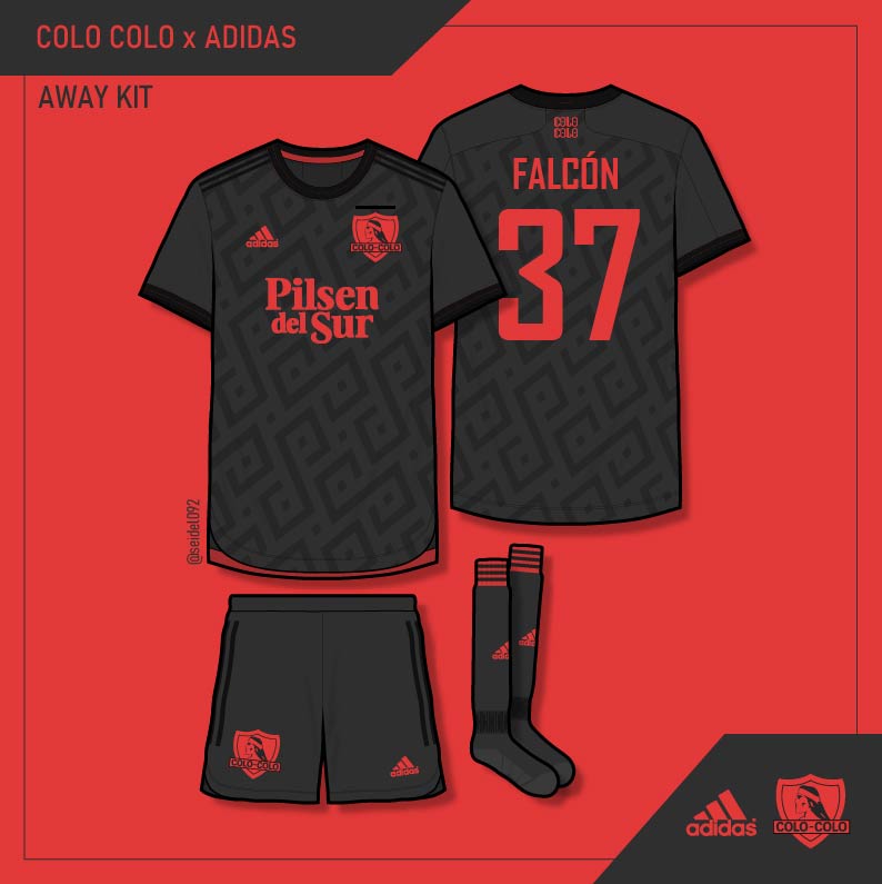 seidel092's tweet photo. Colo Colo x Adidas | Away Kit
#100Días100Equipos #Día34
Color #2F2F2F https://t.co/0MnQLoly43