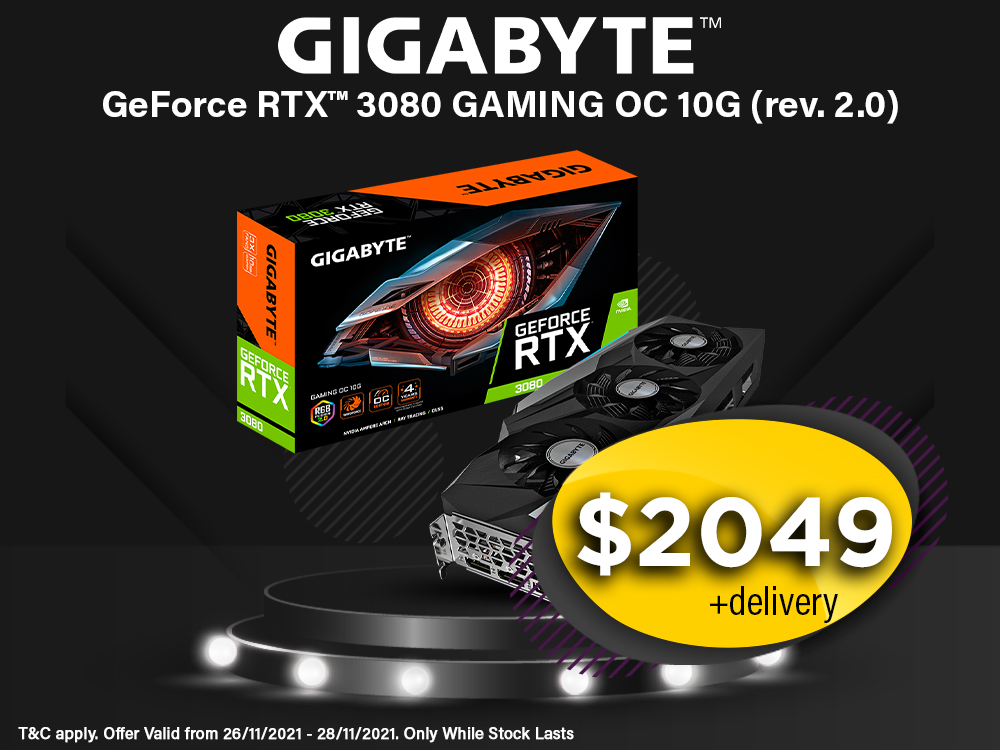 🚨Black Friday Deal 🚨 
GeForce RTX™ 3080 GAMING OC 10G (rev. 2.0)
Limited Stock Available. Get yours now: buff.ly/30UBD0o