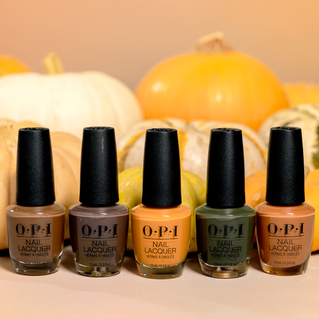 OPI_PRODUCTS's tweet photo. Happy Thanksgiving! We're #thankful for this yummy fall shade line-up! What are you thankful for? π¦ π π₯§
Shades: #EndlessSunner, #YouDontKnowJacques, #HaveYourPanttoneAndEatI Too, #ThingsIveSeenInAbergreen & #MyItalianIsALittleRusty
Shop here: https://t.co/Zq9bnvodh8 https://t.co/lQZUxJA6Ql