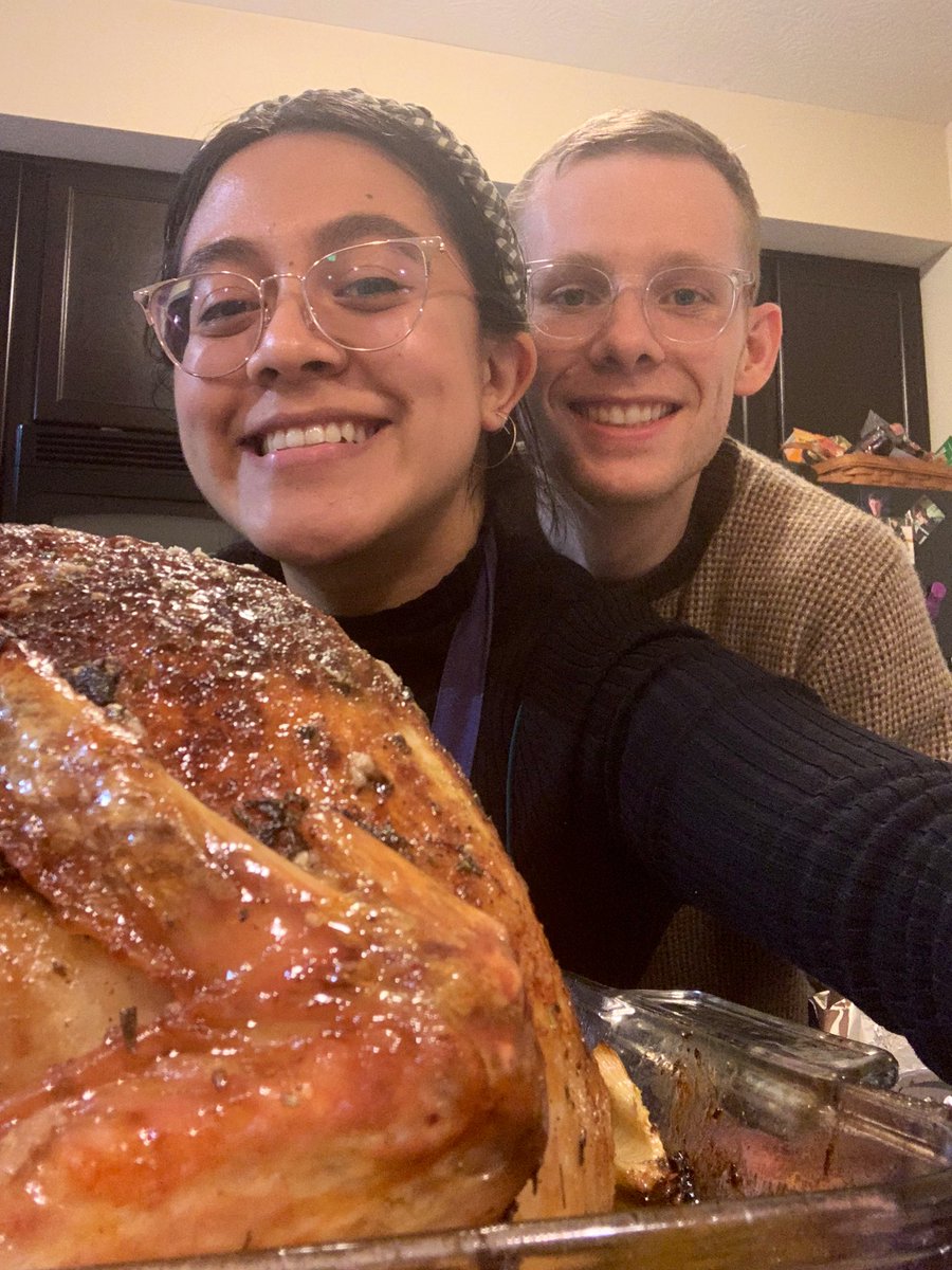 Zach and I hosted our very first thanksgiving and had my parents over. We made everything from scratch. Even the friggin cranberry sauce. It was a very good day.