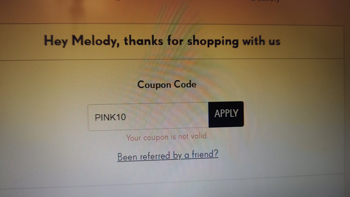 igmythoughts's tweet photo. @OfficialPLT Thess coupon codes are not working! Been trying for the past 30 minutes... 😭 https://t.co/NQqX1qJ65z