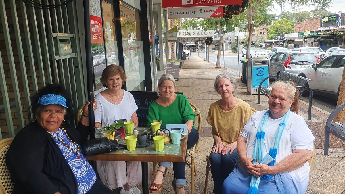 Meeting with Sutherland Shire Reconciliation was a joy. 
We laughed, we listened, we connected. We all agreed simple conversations are sometimes the most powerful thing we can do.
So much respect. 
Thank you to Aunty Dolly, Aunty Mary, Jan and Wilma

@nswrc #HughesVotes #respect