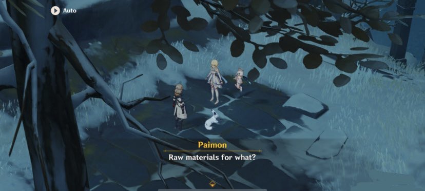 dinokeylies's tweet photo. //SPOILERS FOR 2.3 

I literally thought it was apart of the cut scene but it turns out it just really wanted to sit in front of albedo 😭 https://t.co/vyfCDhiOuK