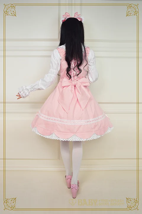 新品 BABY 裾スカラップジャンパースカート ピンク Pink BABY☆THE STARS on X: 