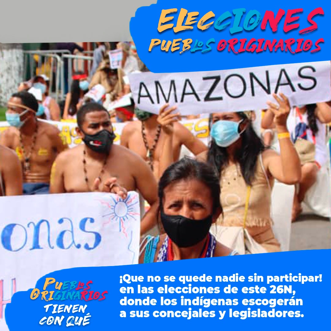 🇻🇪Ahora es el turno de los pueblos indígenas 🇻🇪 📢Este #26Nov los pueblos indígenas salen a elegir por la patria, por Hugo Chávez y por sus derechos, de la mano de Revolución Bolivariana. 📢 #ElecciónIndígena2021 @NicolasMaduro