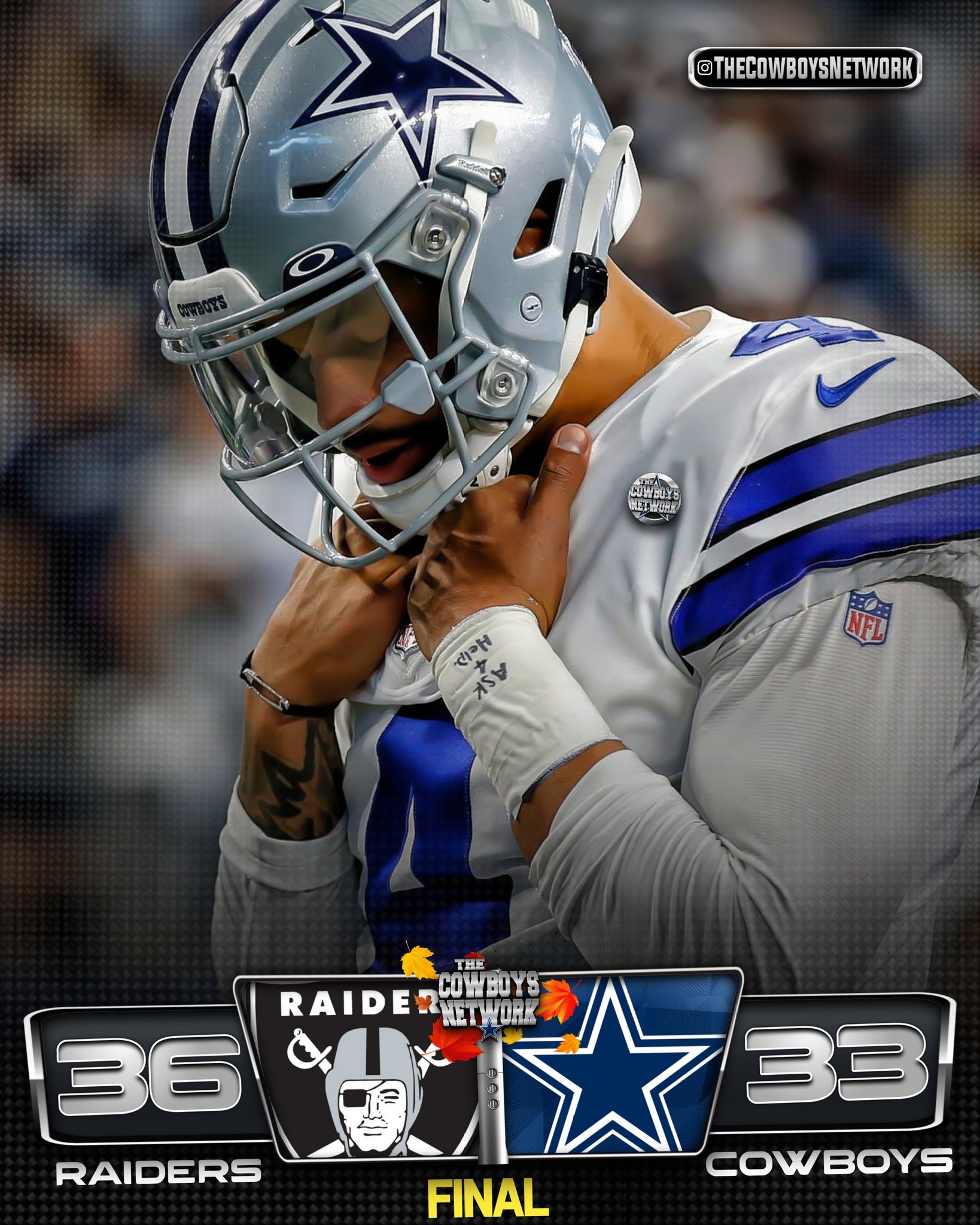 Dallas cowboys final sale score