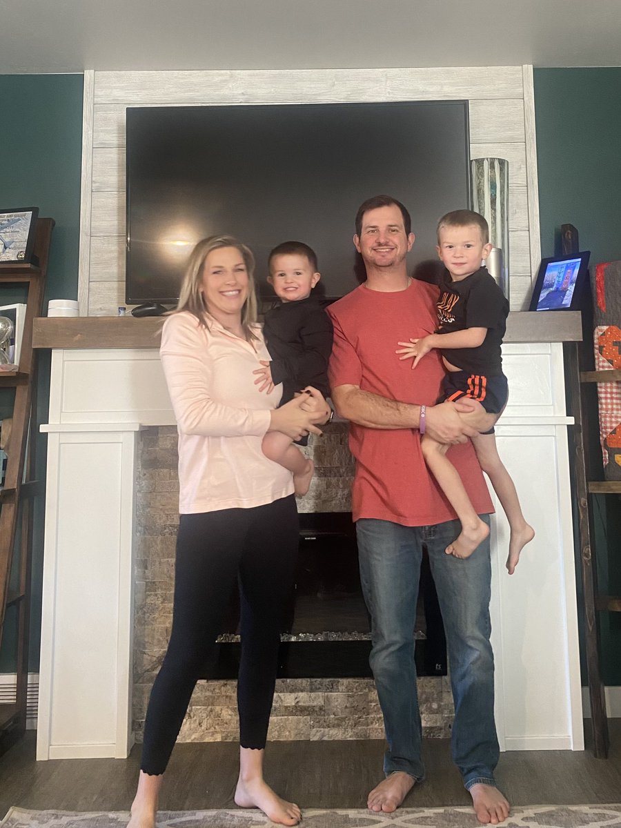 MMistro3's tweet photo. Beyond thankful for @Coach_Mistro, our two little dudes, and our @JimmieFootball family!!  #blessed #AJM26 #NoPa23 https://t.co/Z9UvvXDqfW